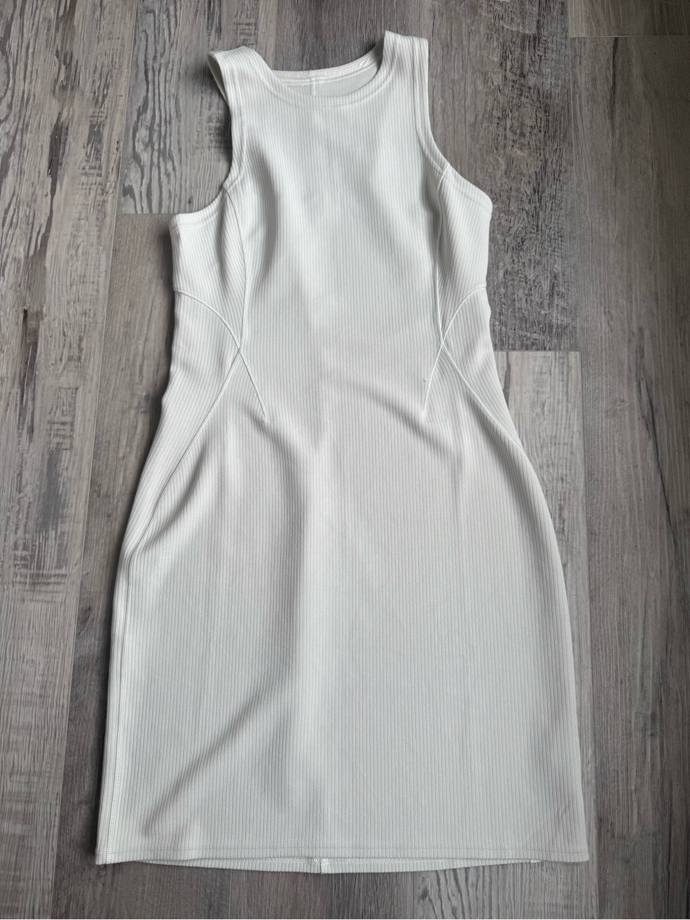 ribbed softstreme slim fit tank dress 
Bone colour - Picture 3 of 4